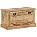Panca Con Scarpiera 85x40x45 Cm In Legno Massello Di Mango - Foto miniatura 1