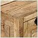 Panca Con Scarpiera 85x40x45 Cm In Legno Massello Di Mango - Foto miniatura 2
