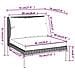 Set Divani Giardino 6 Pz Con Cuscini In Polyrattan Grigio Scuro - Foto miniatura 7