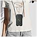 Pochette Smartphone 6,7 Pollici Effetto Pelle Tracolla 4g Grigio Scuro - Foto miniatura 3