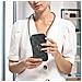 Pochette Smartphone 6,7 Pollici Effetto Pelle Tracolla 4g Grigio Scuro - Foto miniatura 4