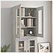 Armadietto Pensile A Parete Grigio Cemento 69,5x34x90 Cm - Foto miniatura 11