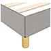Giroletto senza Materasso Grigio Chiaro 100x200 cm Tessuto - Foto miniatura 9