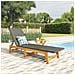 Sdraio Con Tavolo Polyrattan E Legno Massello Di Acacia - Foto miniatura 9