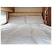 Completo Lenzuola Camper Roulotte 100% Cotone Personalizzabile Tinta Unita Singolo Bianco - Foto miniatura 1