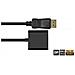 Alcasa Dp-ad10 Cavo E Adattatore Video 0,2 M Displayport Dvi-i Nero - Foto miniatura 3