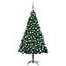 Albero Di Natale Preilluminato Con Palline Verde 240 Cm Pvc - Foto miniatura 1