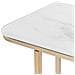 Tavolino Consolle Calvert Vetro Temperato Marmo /oro - Foto miniatura 4