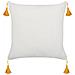 Set Di 2 Cuscini Abutilon 45 X 45 Cm Beige Trama Floreale - Foto miniatura 5