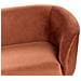 Divano 2 Posti Loen Velluto Arancione - Foto miniatura 7