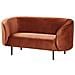 Divano 2 Posti Loen Velluto Arancione - Foto miniatura 10