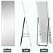Specchio Da Terra E Parete Con Struttura In Alluminio Per Camera, Ingresso E Bagno, 45x37x158.5cm - Foto miniatura 4