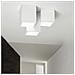 Lampadario Da Soffitto 3 Cubi In Gesso Verniciabile Supporto Per Faretto Gu10 - Foto miniatura 1
