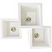 Lampadario Da Soffitto 3 Cubi In Gesso Verniciabile Supporto Per Faretto Gu10 - Foto miniatura 3