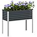Fioriera Da Giardino Antracite 100x41x90 Cm In Acciaio - Foto miniatura 1