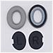 Cuscinetti Auricolari Di Ricambio Per Cuffie Bose Qc35, Qc25, Qc15 Black + Light Gray - Foto miniatura 2