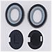 Cuscinetti Auricolari Di Ricambio Per Cuffie Bose Qc35, Qc25, Qc15 Black + Light Gray - Foto miniatura 6