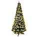 Albero In Fibra Ottica Con Luce Calda 150cm Verde - Foto miniatura 1