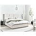 Letto Contenitore Tessuto Lagord 160 X 200 Cm Bianco Sporco - Foto miniatura 1