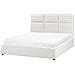 Letto Contenitore Tessuto Lagord 160 X 200 Cm Bianco Sporco - Foto miniatura 5