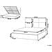 Letto Contenitore Tessuto Lagord 160 X 200 Cm Bianco Sporco - Foto miniatura 8
