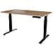 Scrivania con regolazione elettrica dell'altezza MOON LONG 150x80x72-120 nero /wotan - Foto miniatura 1