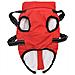 Cappotto Cani Imbracatura Impermeabile Riflettente Rosso L28 - Foto miniatura 5