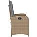 Panca Reclinabile da Giardino con Cuscini Beige in Polyrattan - Foto miniatura 4