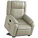 Poltrona Alzapersona Reclinabile Crema in Similpelle - Foto miniatura 3