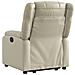 Poltrona Alzapersona Reclinabile Crema in Similpelle - Foto miniatura 5