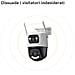 Cruiser Dual 2 Pro Telecamera da esterno, motorizzata, doppia ottica 4MP+4MP, visione notturna a colori, conversazione bidirezionale, rilevamento umano /veicolo AI, tracciamento intelligente, faretto e sirena, deterrenza attiva con luci rosse e blu, registrazione eventi continua su Micro SD fino a 512Gb - NVR o Cloud, Wi-Fi 6 a 2.4GHz, Certificazione GDPR. - Foto miniatura 5