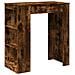Tavolo Bar con Rastrelliera Rovere 95x47x103,5 cm Multistrato - Foto miniatura 1