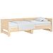 Lusso Casadino -  Dormeuse Estraibile In Legno Massello Di Pino 2x(80x200) Cm - Foto miniatura 2