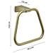 Portasalviette Ad Anello Da Muro In Acciaio Inox E Cromall Tn70 Serie Tonale Oro Matt - Foto miniatura 2