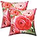 Set Di 2 Copricuscini 40x40 Cm Rose Flowers Design - Foto miniatura 3