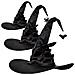 Cappello Da Strega Costume Di Halloween 3 Pezzi Nero 45 X 45 Cm - Foto miniatura 1