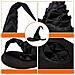 Cappello Da Strega Costume Di Halloween 3 Pezzi Nero 45 X 45 Cm - Foto miniatura 3