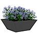 Vaso a Ciotola da Giardino 5 pcs Nero 40 x 40 x 15 cm Acciaio - Foto miniatura 3