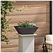 Vaso a Ciotola da Giardino 5 pcs Nero 40 x 40 x 15 cm Acciaio - Foto miniatura 4