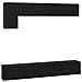Set mobile TV 5 pcs Rovere nero 100 x 30 x 30 cm - Foto miniatura 1