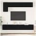 Set mobile TV 5 pcs Rovere nero 100 x 30 x 30 cm - Foto miniatura 2