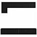 Set mobile TV 5 pcs Rovere nero 100 x 30 x 30 cm - Foto miniatura 9