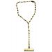 Collana Con Catena A Barra In Ottone Placcato Oro - Foto miniatura 3