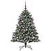 Albero di Natale artificiale con 150 LED Verde 120 cm - Foto miniatura 3