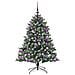 Albero di Natale artificiale con 150 LED Verde 120 cm - Foto miniatura 4