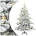Albero di Natale Artificiale con Rami Pieghevoli Bianco 150 cm - Foto miniatura 1
