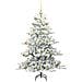 Albero di Natale Artificiale con Rami Pieghevoli Bianco 150 cm - Foto miniatura 3