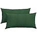 Cuscini da Divano 2 pcs Verde Scuro 80 x 40 cm Tessuto in Cords - Foto miniatura 1