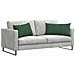 Cuscini da Divano 2 pcs Verde Scuro 80 x 40 cm Tessuto in Cords - Foto miniatura 3
