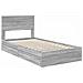 Letto con Contenitore con testiera Grigio Sonoma 100 x 200 cm - Foto miniatura 4